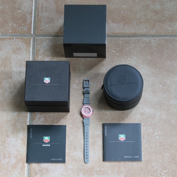 New Tag Heuer Formula 1 F1 Womens Watch Light Pink Gray 364.508 Mint NOS - Picture 3 of 10